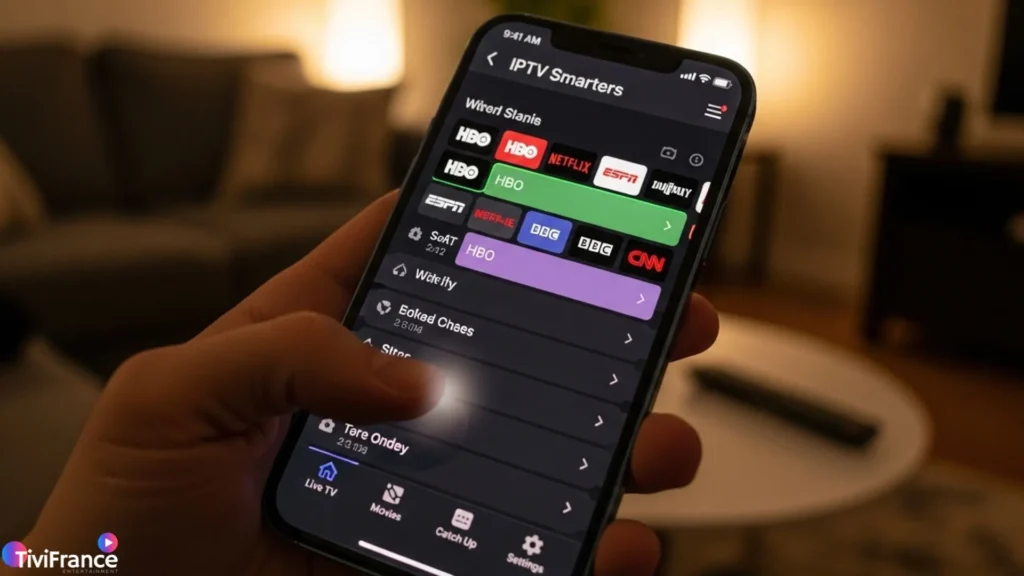 Configuration de l’application IPTV sur iPhone