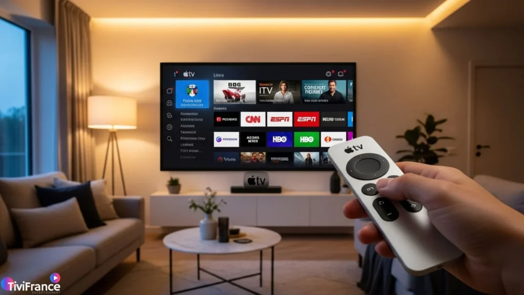 Expérience fluide de l’IPTV sur Apple TV et iPhone