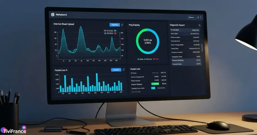 Outils d’analyse du débit internet utilisés pour améliorer la stabilité iptv et la qualité du streaming.