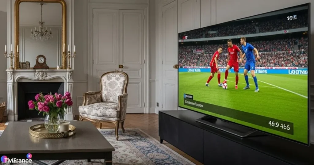 Diffusion sportive 4K fluide grâce à un iptv premium france.