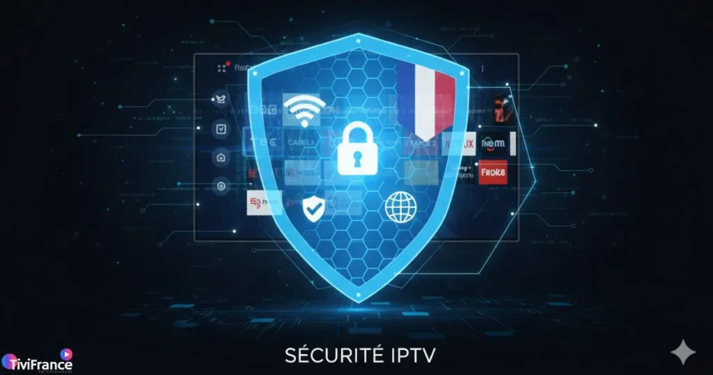 Sécurité des codes IPTV avec un abonnement IPTV France protégé par une connexion sécurisée.