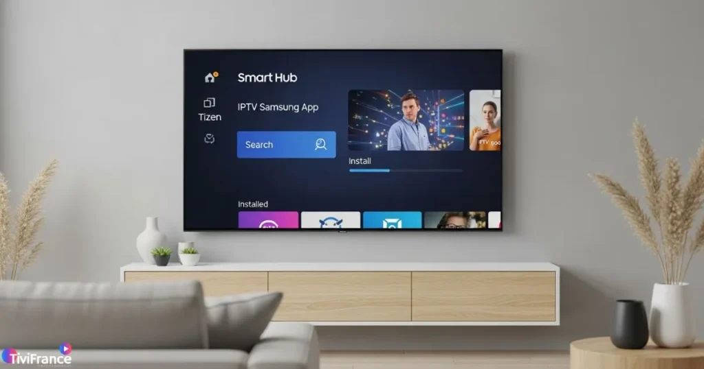 installation d’une application IPTV Samsung sur Smart TV Tizen