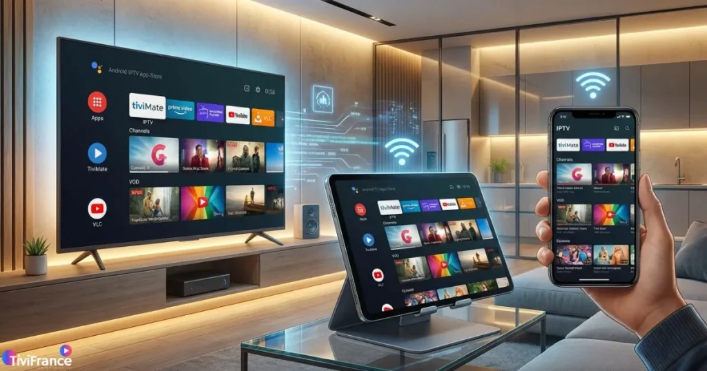 Comparatif des meilleures applications iptv android sur Android TV, tablette et smartphone pour TiviFrance