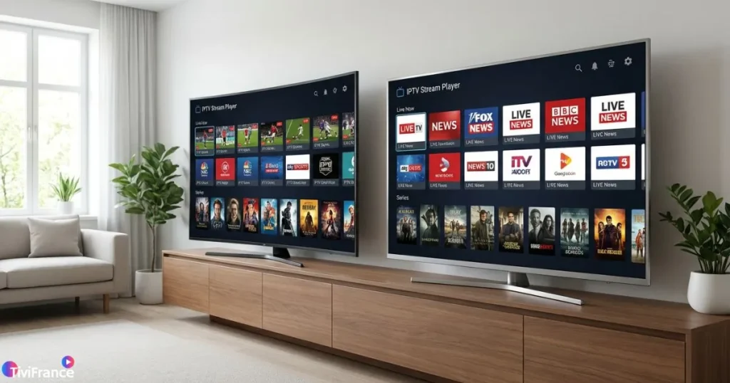 IPTV Samsung LG avec application IPTV Smart TV compatible Stream Player