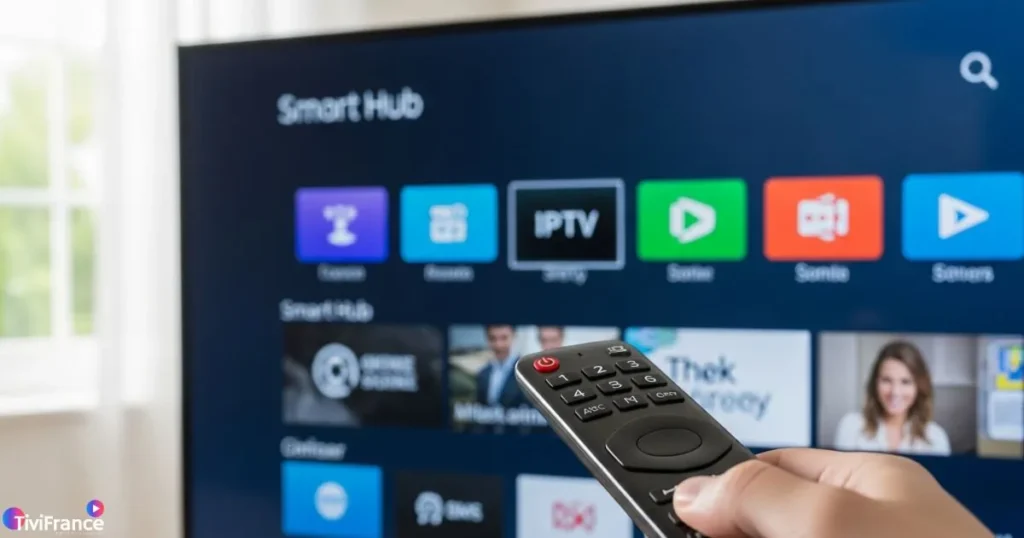 Installation d’une app iptv samsung directement depuis le Smart Hub
