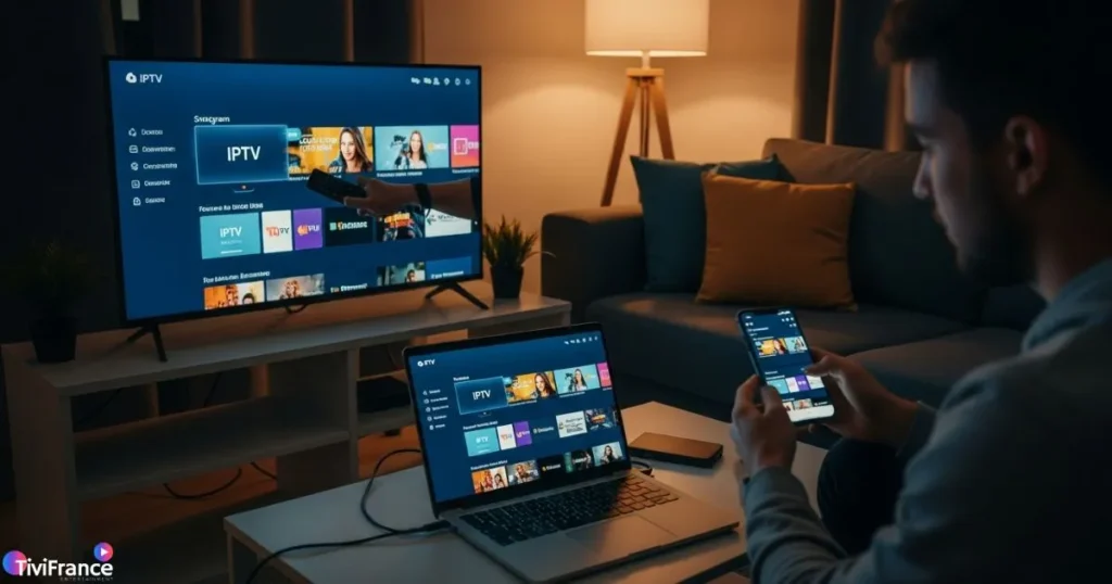 Configuration d’un abonnement multi écran avec l’iptv sur plusieurs appareils pour un usage familial.