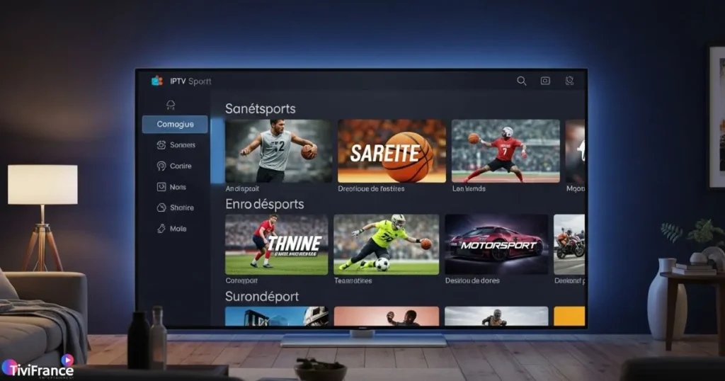 Accès à des chaînes sport live internationales grâce à un abonnement IPTV sport