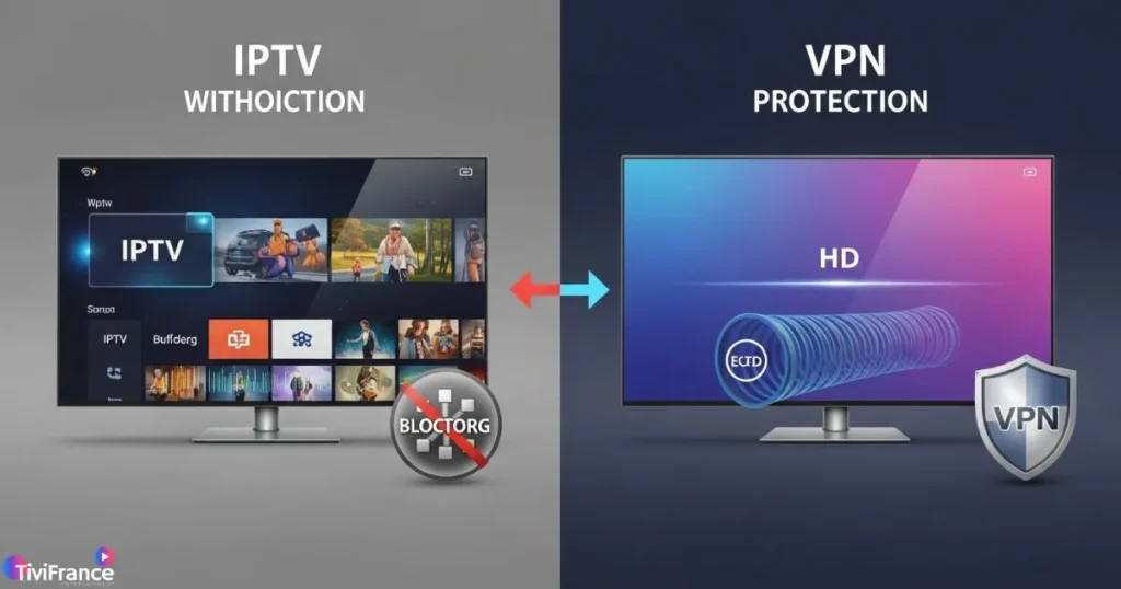 IPTV sécurisé avec fournisseur IPTV avec VPN pour éviter les blocages