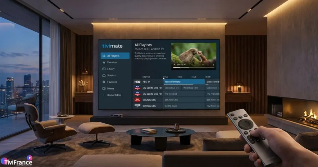 tivimate premium avec abonnement iptv tivimate sur android tv