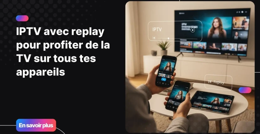 IPTV avec replay permettant de regarder ses programmes sur plusieurs écrans à la maison