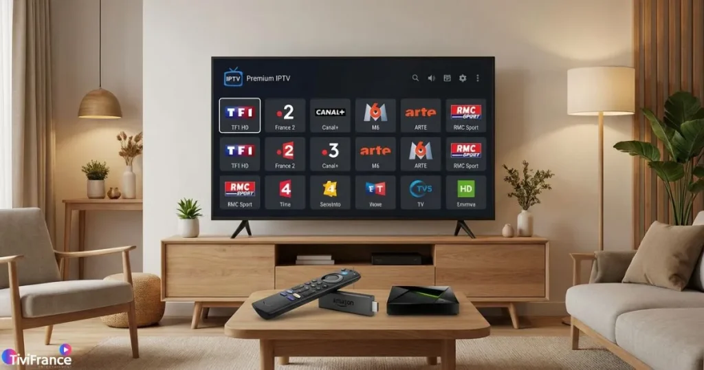 IPTV compatible Smart TV avec abonnement IPTV premium et streaming fluide