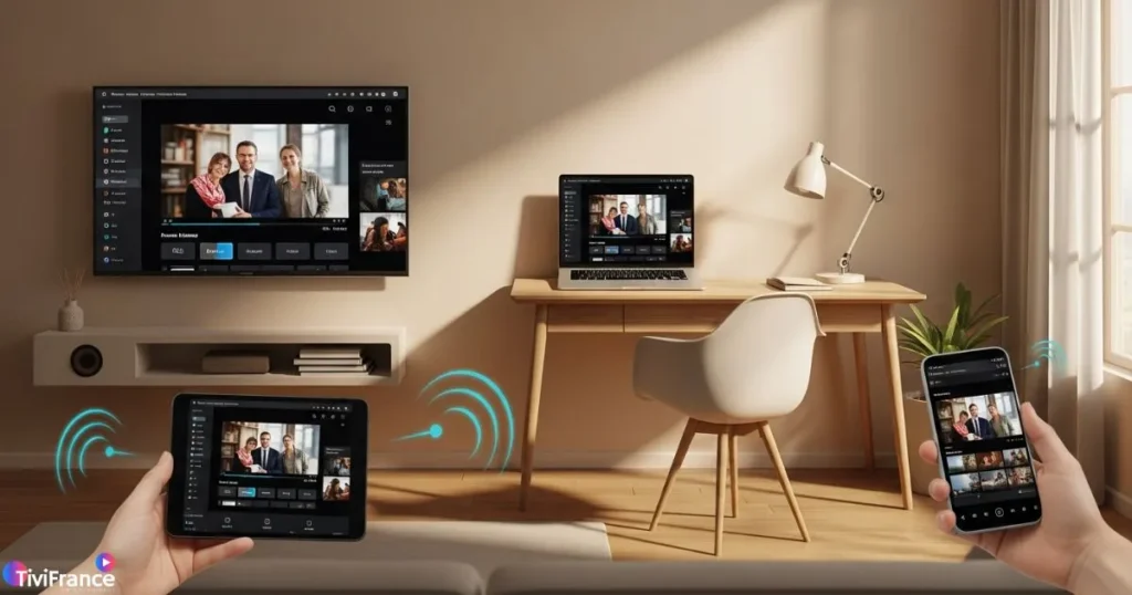 Exemple d’iptv multi-appareils pour regarder les mêmes contenus sur plusieurs écrans