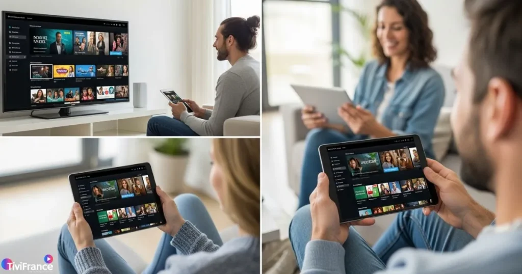 Utilisation d’un iptv multi appareils sur Smart TV et Android avec un abonnement iptv français.
