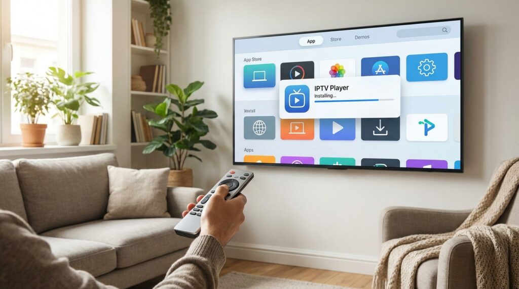 IPTV LG installation via application IPTV LG