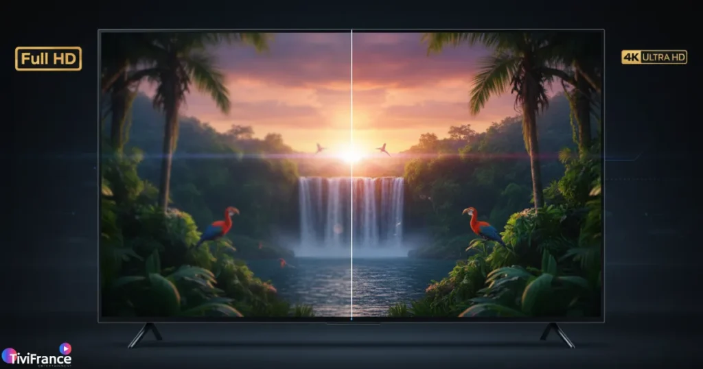 Différence de qualité entre IPTV Ultra HD et résolution classique