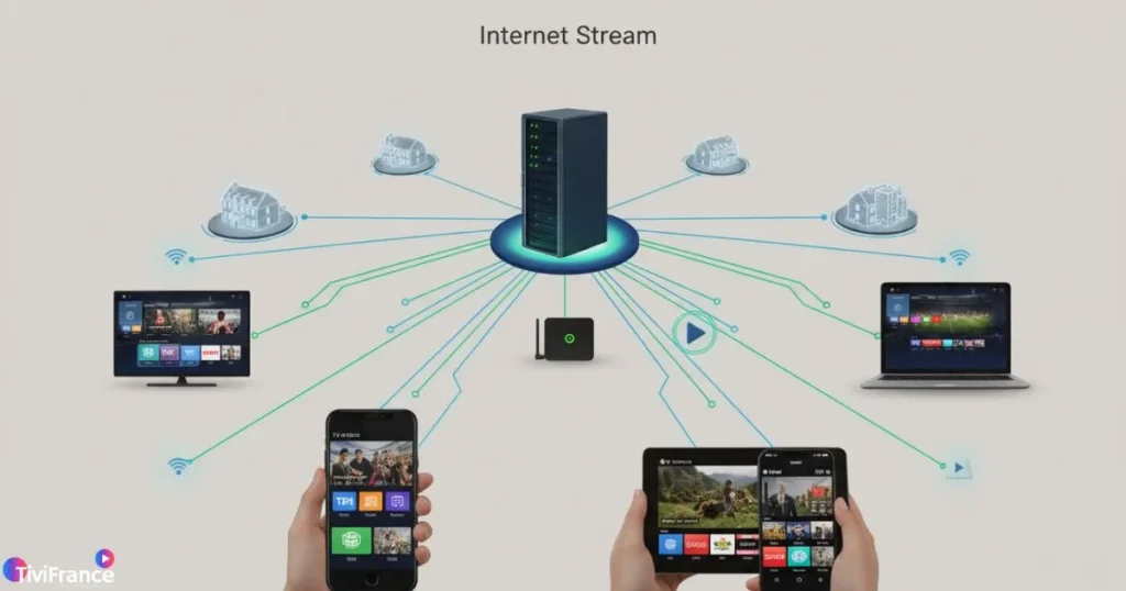Fonctionnement d’un service IPTV multi-appareils proposé par des fournisseurs IPTV