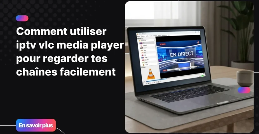 Illustration de l’utilisation de iptv vlc media player sur ordinateur