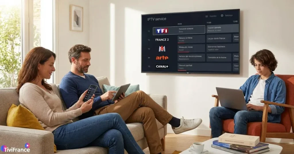 IPTV multi appareils compatible avec Smart TV, mobile et ordinateur