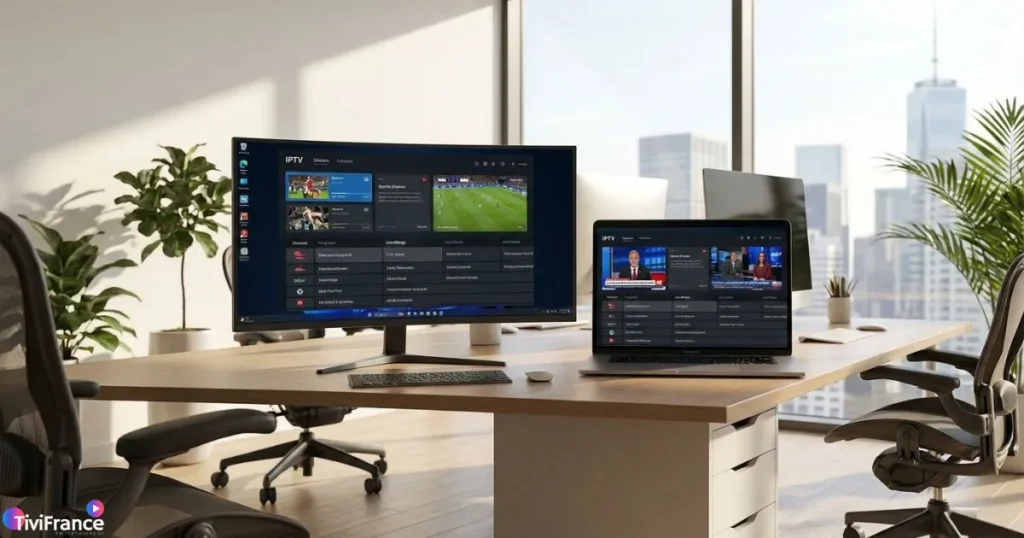 IPTV sur PC avec lecteur IPTV PC Windows et Mac en utilisation réelle