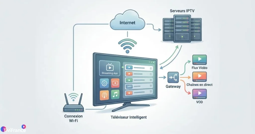 Fonctionnement d’un abonnement IPTV Smart TV via Internet
