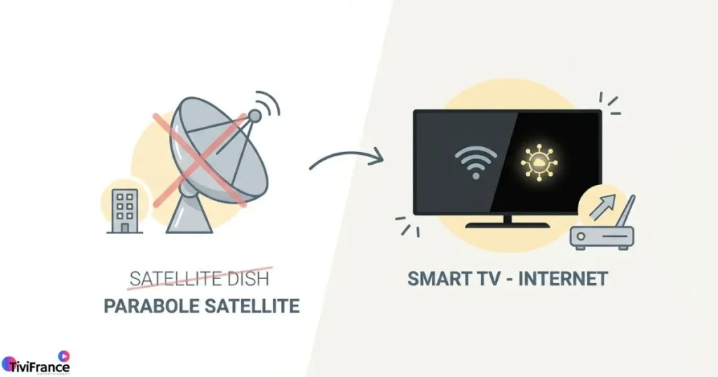 IPTV sans parabole sur Smart TV avec smart tv iptv abonnement