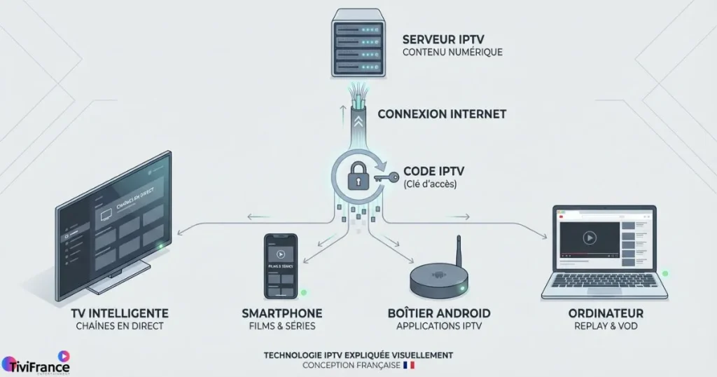 Fonctionnement d’un abonnement IPTV et achat code IPTV sur plusieurs appareils