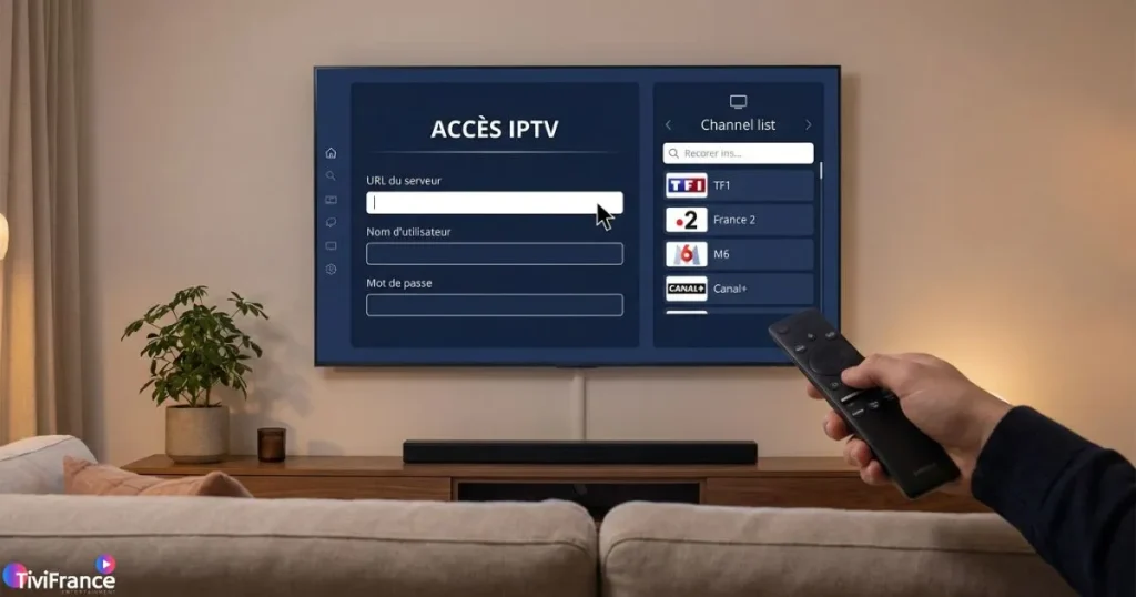 configuration d’un code pour iptv gratuit sur une application IPTV