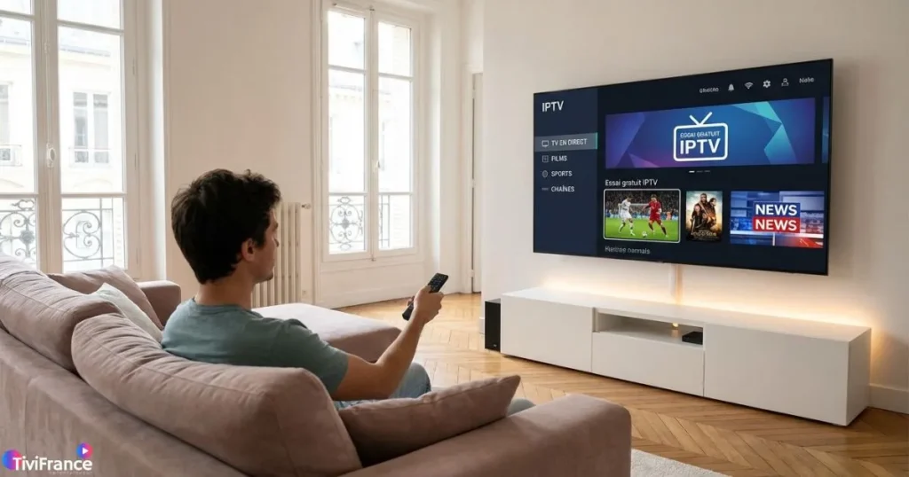 test iptv gratuit sur Smart TV avec application IPTV