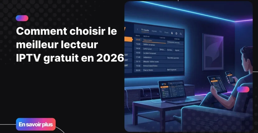 meilleur lecteur iptv gratuit pour regarder la télévision sur plusieurs appareils