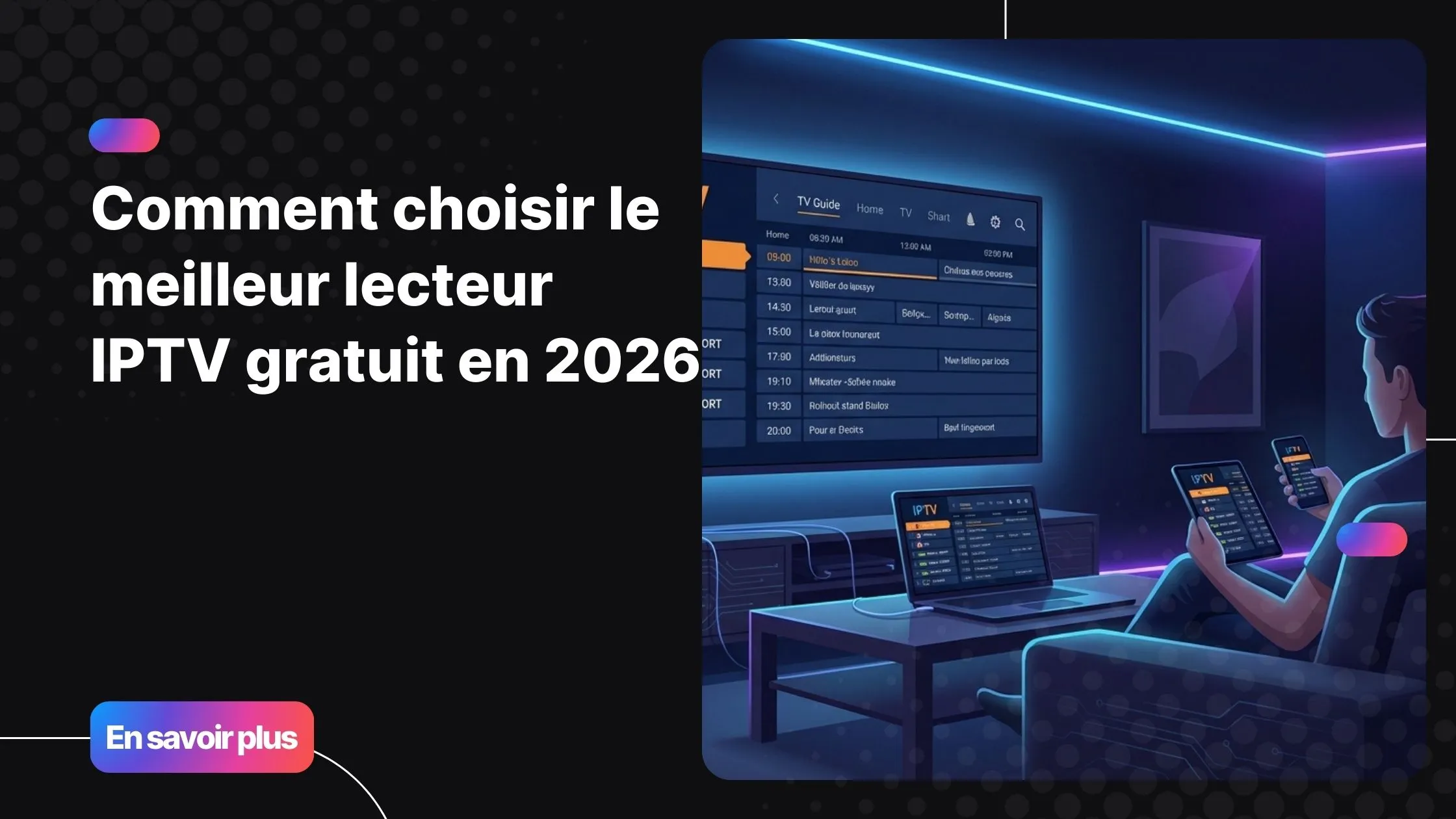 meilleur lecteur iptv gratuit pour regarder la télévision sur plusieurs appareils