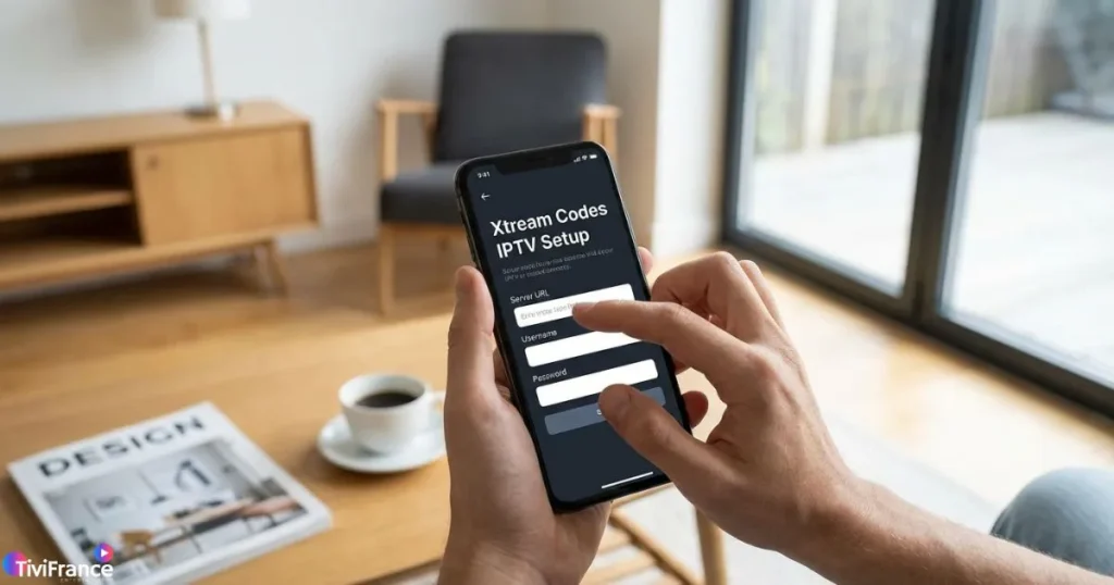 configuration xtream codes sur application iptv android