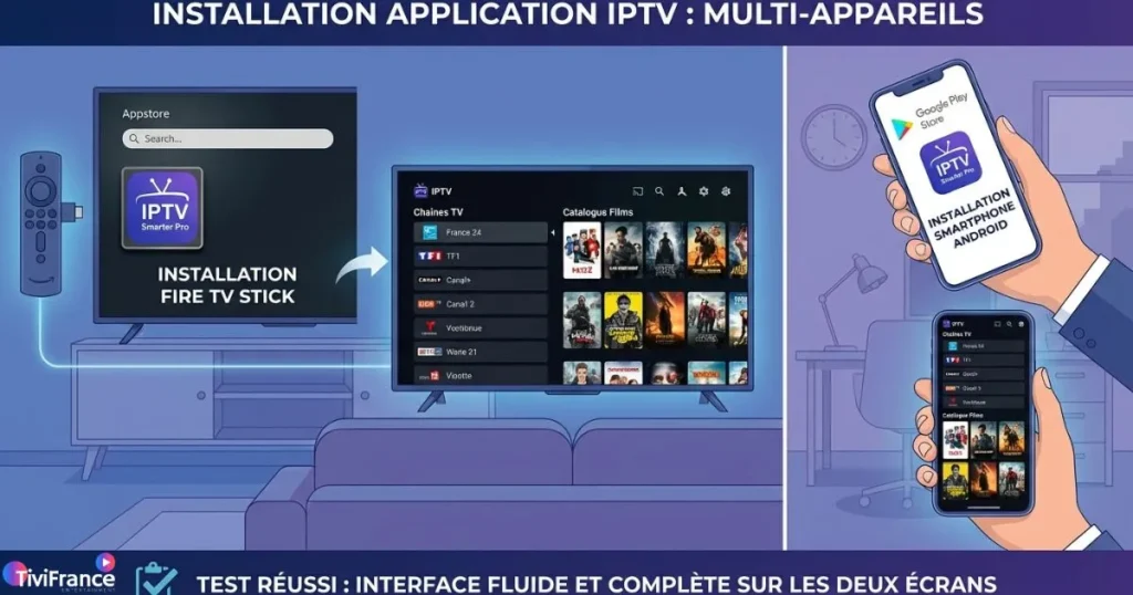 iptv essai gratuit sur smartphone et Fire TV Stick