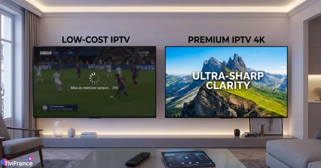 comparatif abonnement iptv fr qualité premium vs bas prix