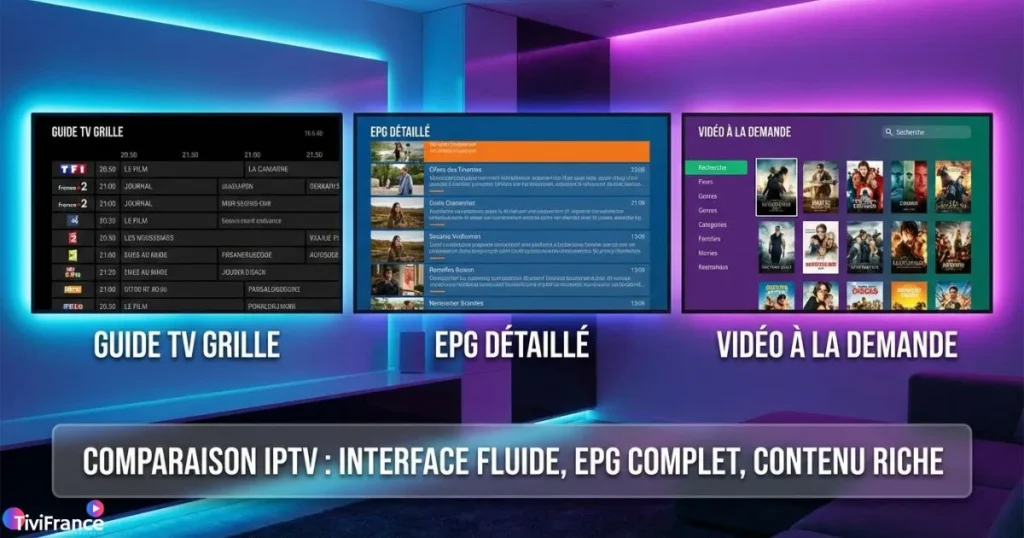 meilleure application iptv chromecast gratuit comparatif visuel