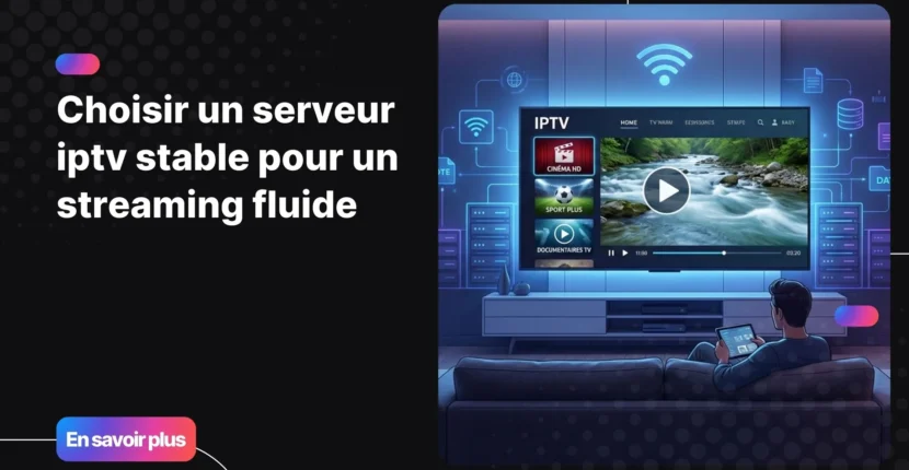 serveur iptv stable pour regarder la télévision en streaming fluide