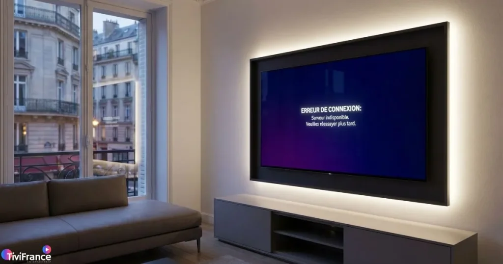 fixer iptv erreur affichée sur application IPTV