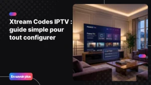 image interface xtream codes iptv sur smart tv moderne