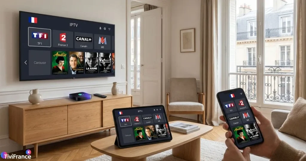 iptv premium france compatible smart tv smartphone et box android