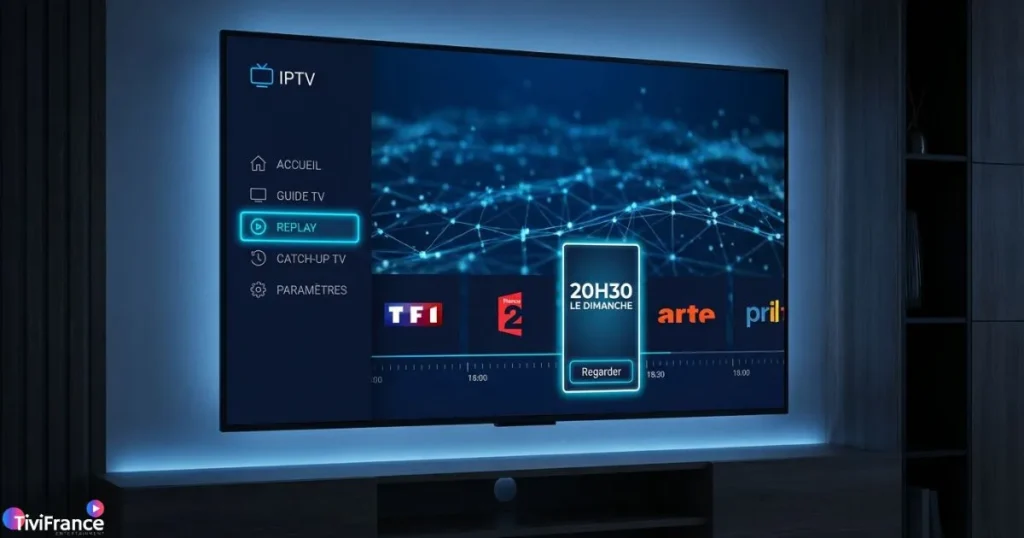 interface TV en replay IPTV avec option catch-up IPTV