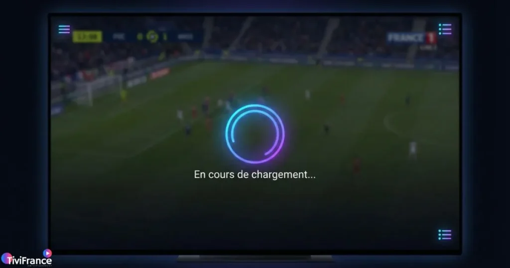 iptv buffering avec écran de chargement et problème iptv