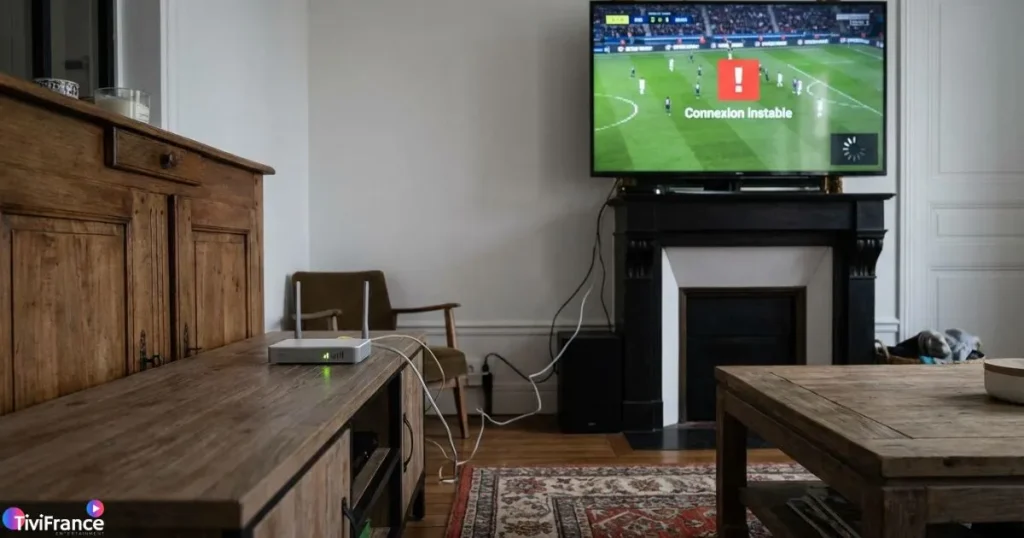 connexion internet instable causant une erreur de lecture iptv