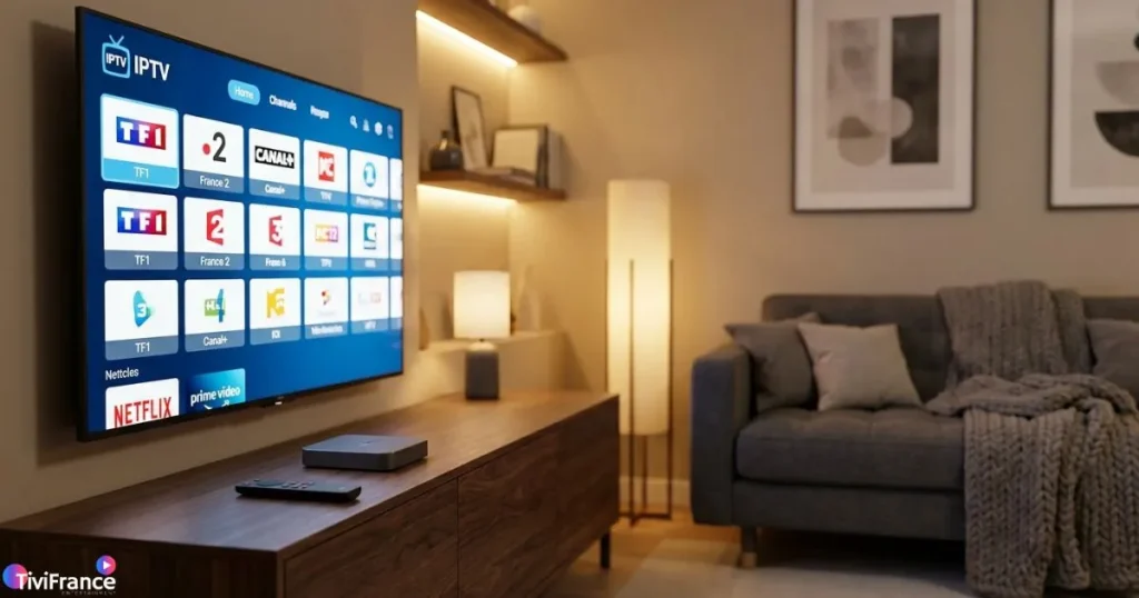 Logiciel IPTV sur Smart TV avec boîtier Android TV connecté