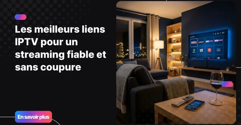 Abonnement france iptv - interface moderne sur télévision et smartphone