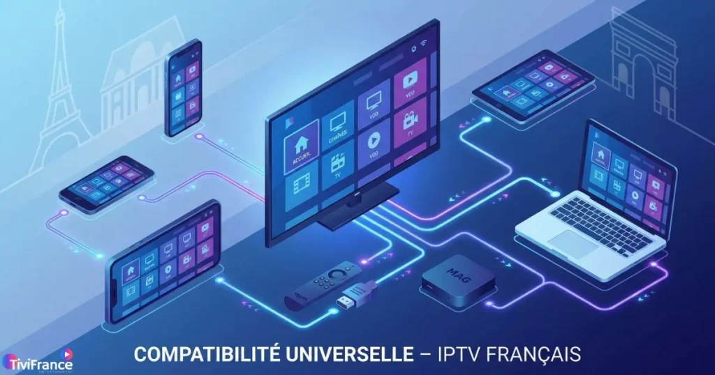 Abonnement IPTV France compatible avec tous les appareils : TV, mobile, tablette et PC