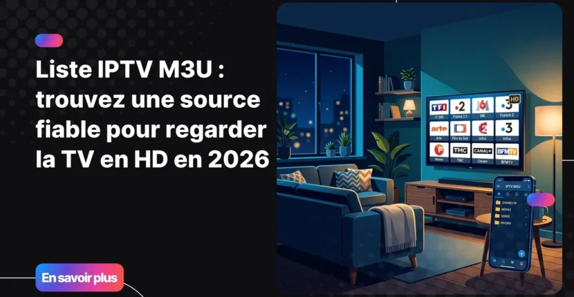 Liste IPTV M3U fiable en HD sur Smart TV et smartphone en 2026