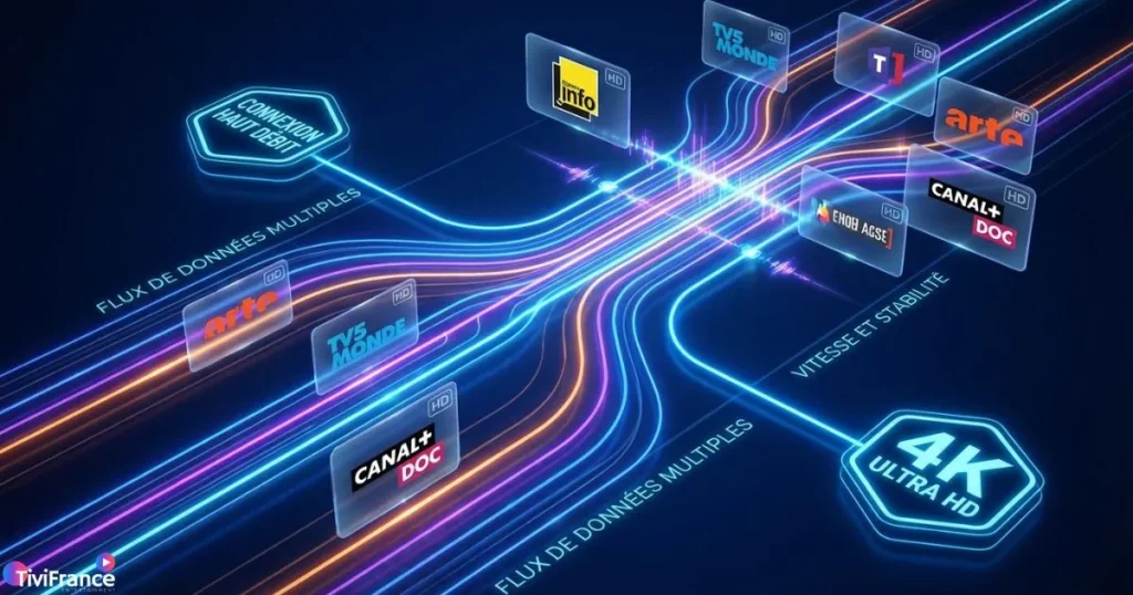 IPTV performance stable et fluide avec un abonnement IPTV premium en France