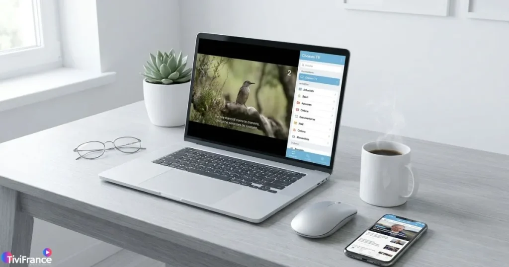 Utilisation d'un logiciel IPTV sur PC Windows pour regarder des chaînes en streaming