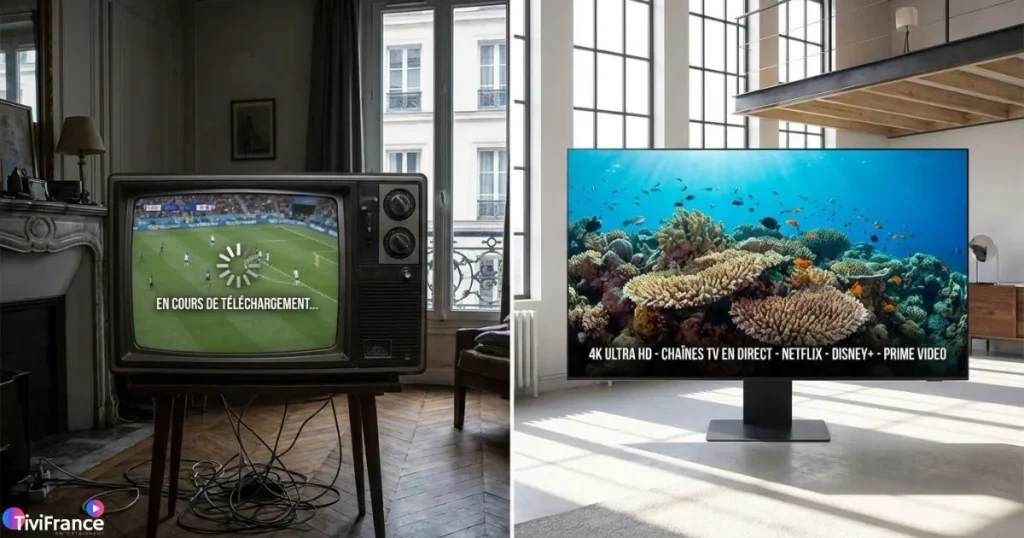 iptv fiable france comparé à un service instable avec coupures