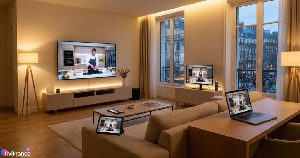 Configuration IPTV multi-écrans avec abonnement IPTV France sur plusieurs appareils