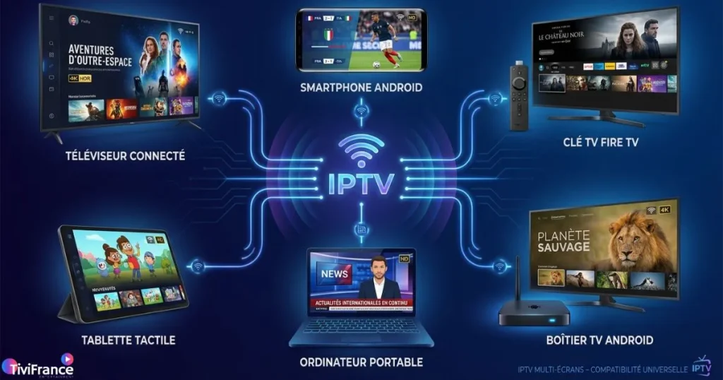 IPTV multi appareils - Smart TV Android Firestick tablette smartphone